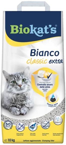 Lettiera biokat's bianco extra classic 10 kg