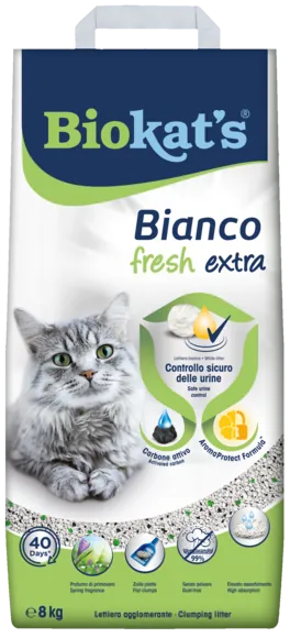 Lettiera biokat's bianco fresh extra 8 kg