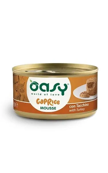 Oasy cat caprice mousse tacchino lattina 85 gr