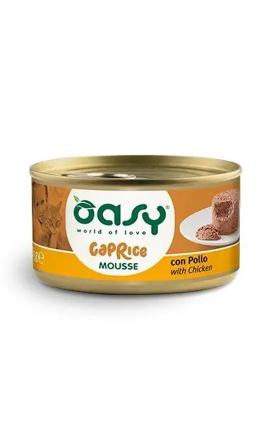 Oasy cat caprice mousse pollo lattina 85 gr