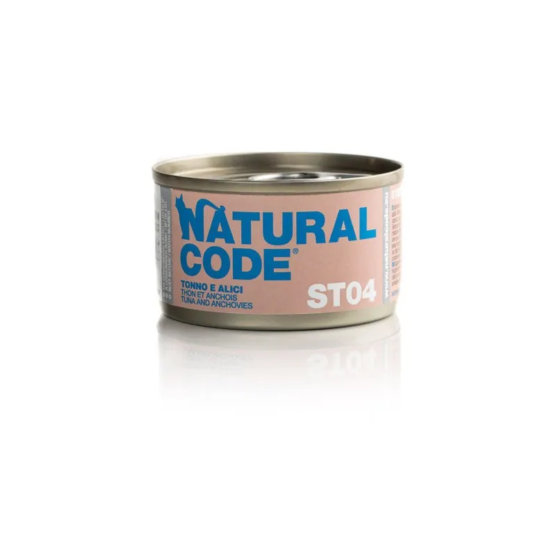Natural code gatto sterilized tonno e alici 85 gr