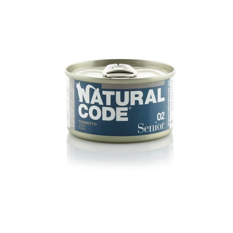 Natural code gatto senior tonnetto lattina 85 gr
