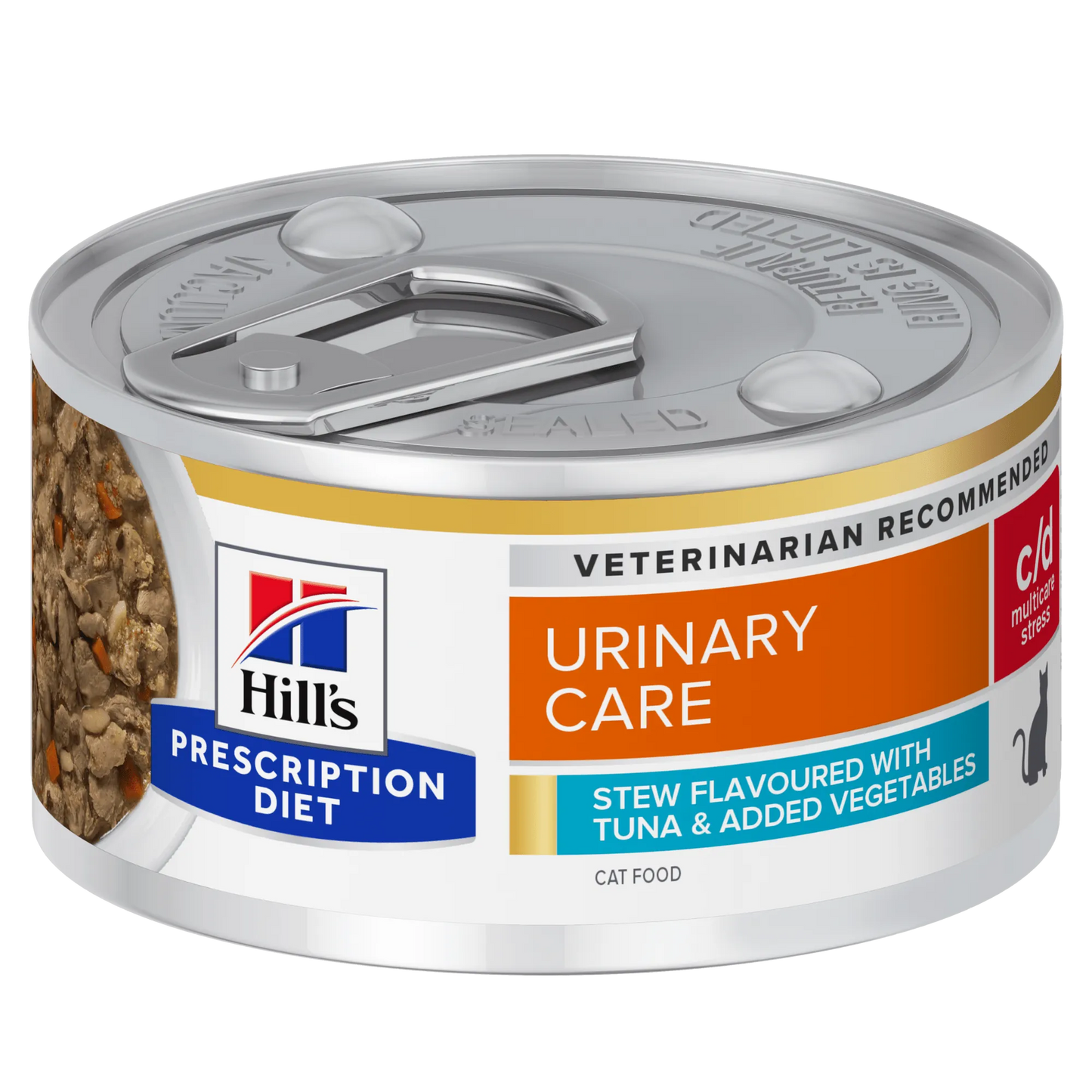 Hills gatto c/d urinary stress tonno e verdure stew lattina 82 gr