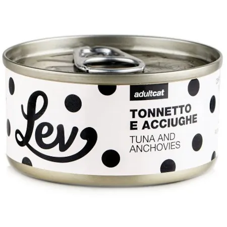 Lev gatto tonnetto e acciughe lattina 70 gr