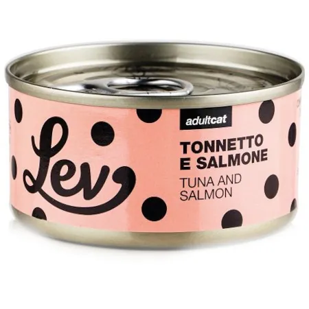 Lev gatto tonnetto e salmone lattina 70 gr
