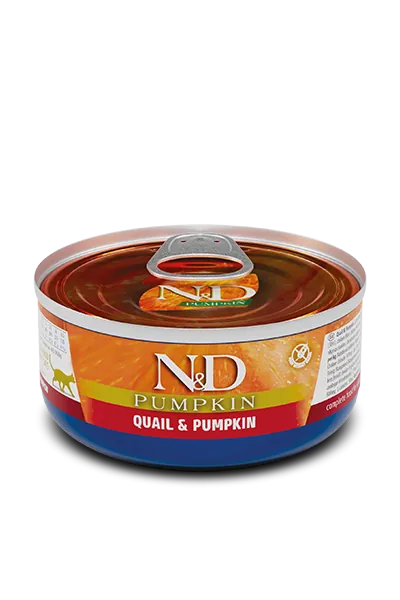 Nd cat zucca e quaglia 70 gr