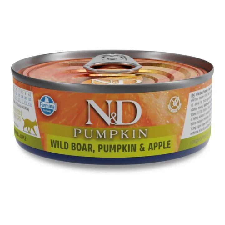 Nd cat zucca cinghiale e mela 70 gr