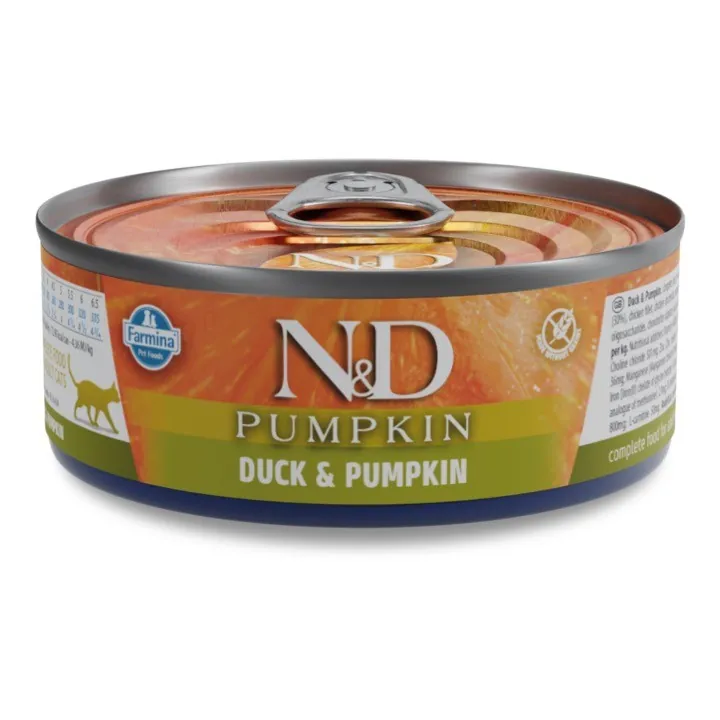 Nd cat zucca e anatra 70 gr