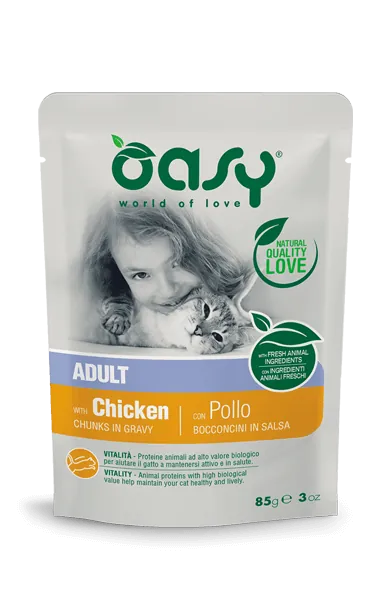 Oasy cat bocconcini pollo bustina 85 gr