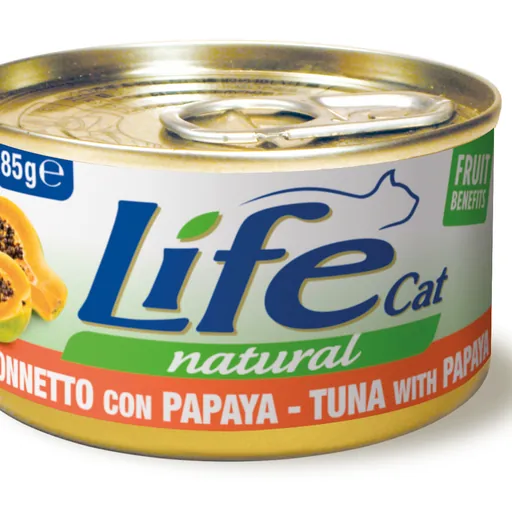 Life cat tonno e papaya lattina 85 gr