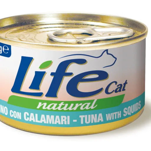 Life cat tonno e calamari lattina 85 gr