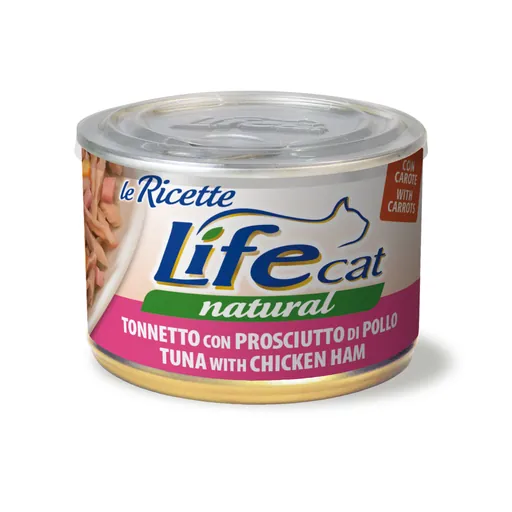 Life cat tonno e prosciutto lattina 150 gr