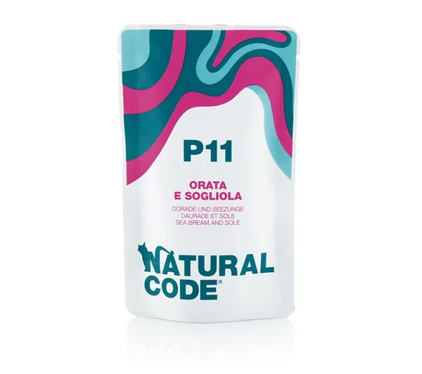 Natural code gatto orata e sogliola bustina 70 gr