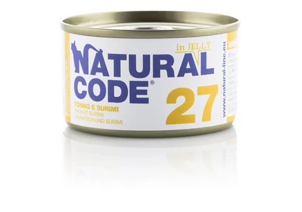 Natural code gatto tonno e surimi jelly lattina 85 gr