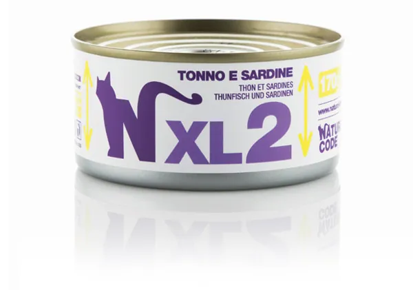 Natural code gatto tonno e sardine lattina 170 gr