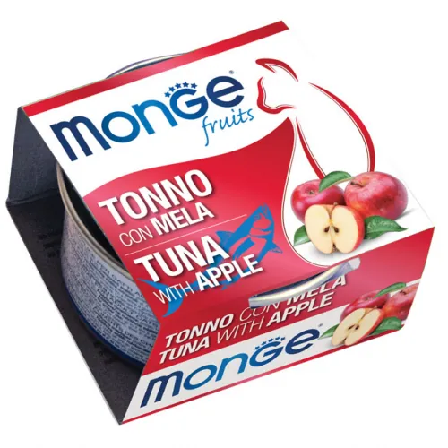 Monge cat fruit tonno e mela lattina 80 gr