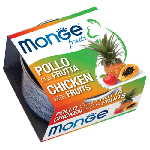 Monge cat fruit pollo e frutta lattina 80 gr