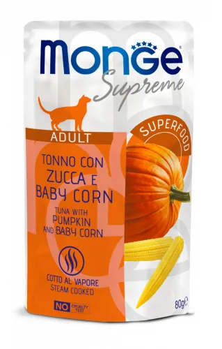 Monge supreme tonno zucca e mais bustina 80 gr