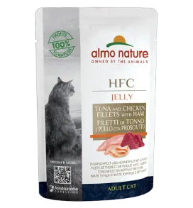 Hfc cat jelly tonno pollo e prosciutto bustina 55 gr