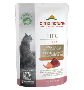 Hfc cat jelly tonno e gamberetti bustina 55 gr