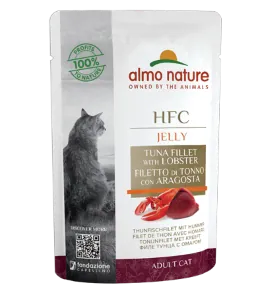 Hfc cat jelly filetti di tonno e aragosta bustina 55 gr