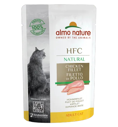 Hfc cat natural filetto di pollo bustina 55 gr