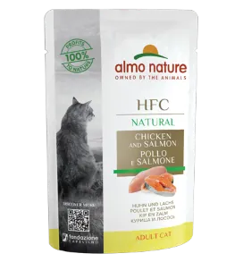Hfc cat natural pollo e salmone bustina 55 gr