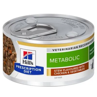 Hills gatto metabolic pollo e verdure stew lattina 82 gr