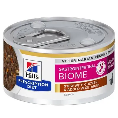 Hills gatto gastrointestinal biome pollo e verdure stew lattina 82 gr
