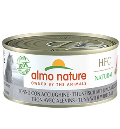 Hfc cat natural tonno e acciughe lattina 150 gr