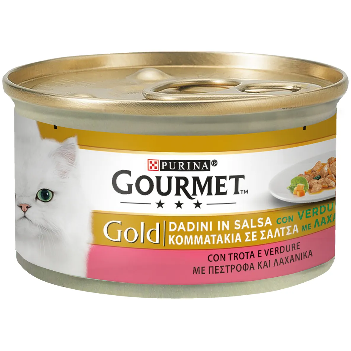 Gourmet gold dadini trota e verdure 85 gr