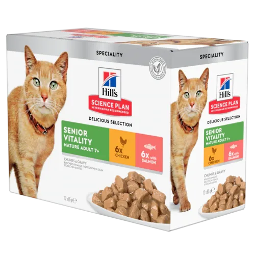 Hills gatto senior vitality 12 bustine 85 gr
