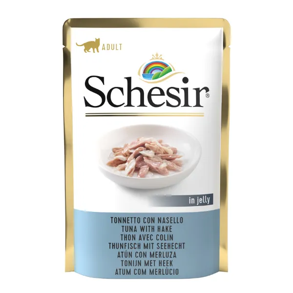 Schesir gatto tonnetto e nasello jelly bustina 70 gr