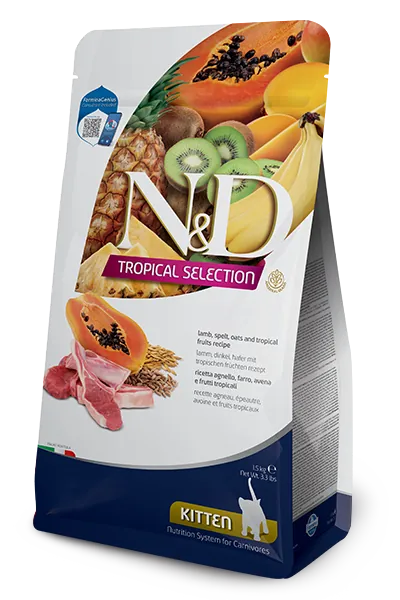 Nd cat tropical selection kitten agnello 300 gr