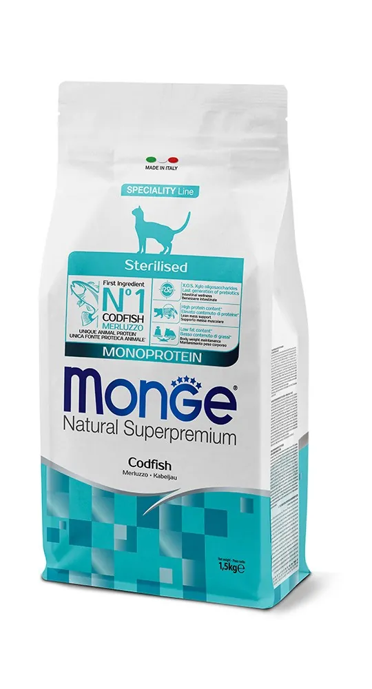 Monge cat sterilized merluzzo 1,5 kg