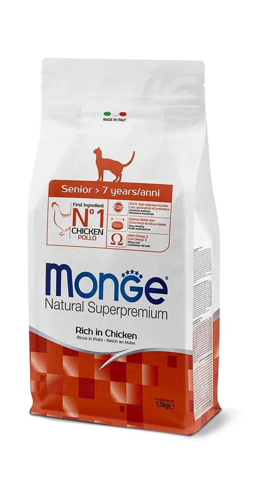Monge cat senior pollo 1,5 kg