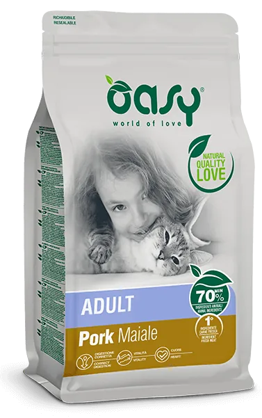 Oasy cat maiale 300 gr