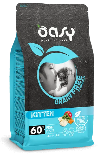 Oasy cat grain free kitten pesce 1,5 kg