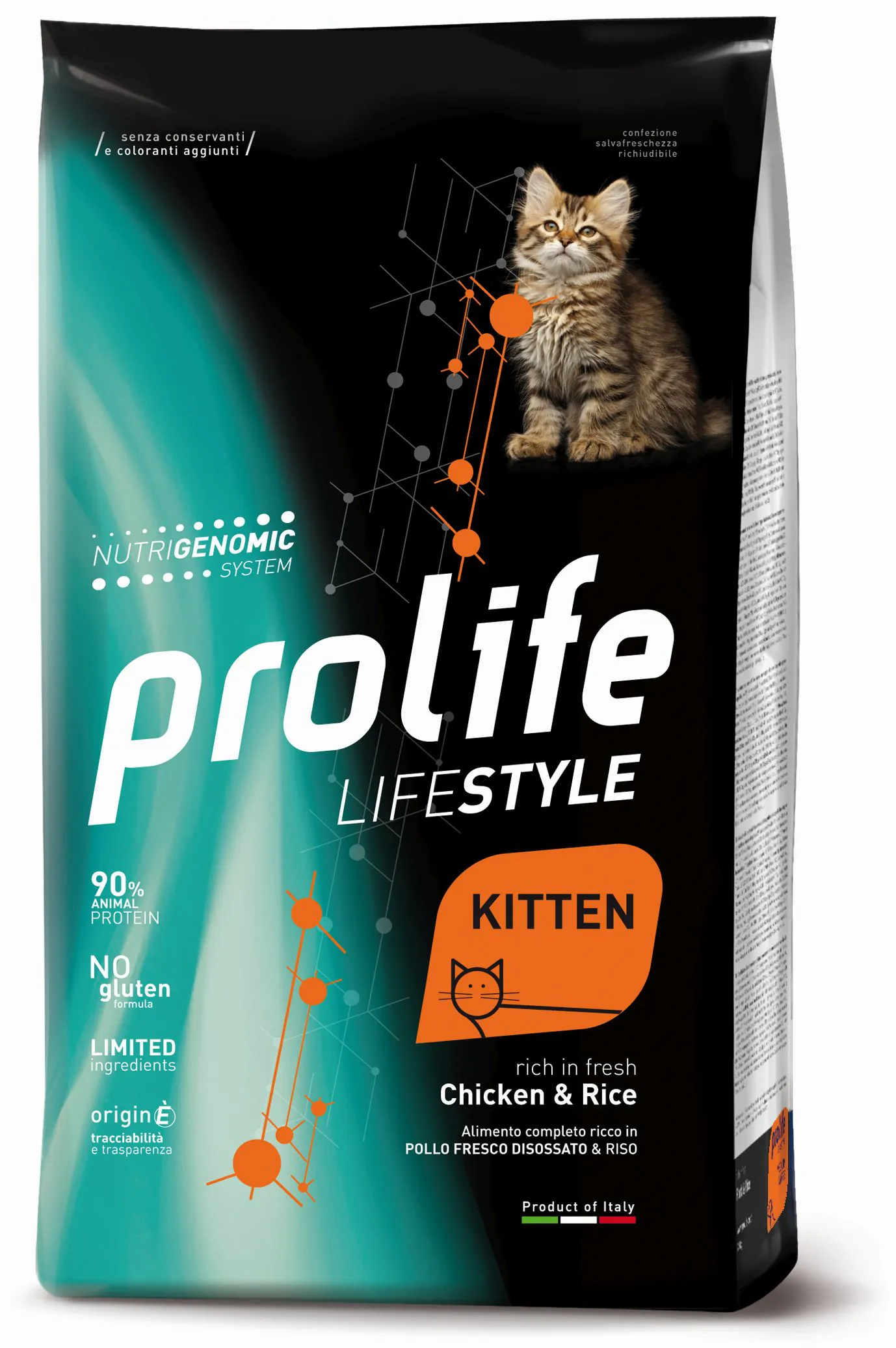Prolife cat kitten pollo e riso 1,5 kg