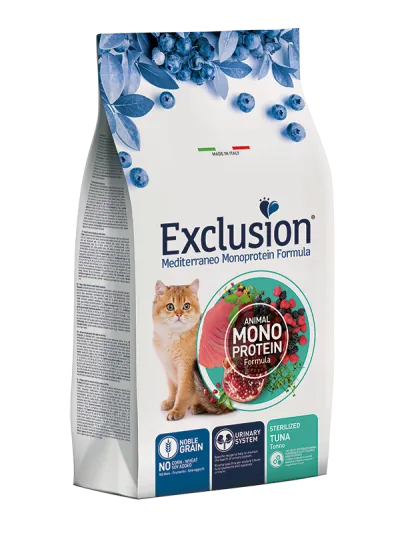 Exclusion cat mediterraneo sterilized tonno 1,5 kg