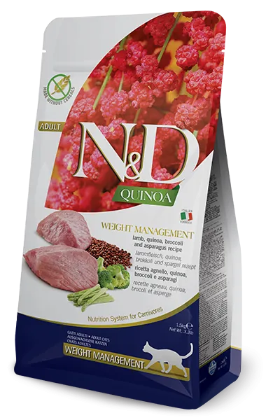 Nd cat quinoa weight management agnello e broccoli 1,5 kg