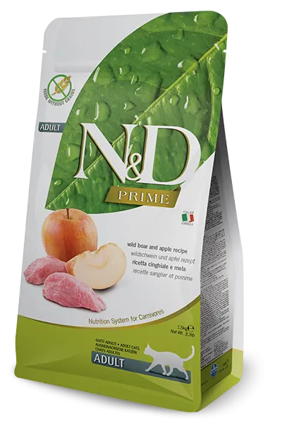 Nd cat prime cinghiale e mela 1,5 kg