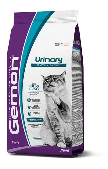 Gemon cat urinary pollo e riso 2 kg