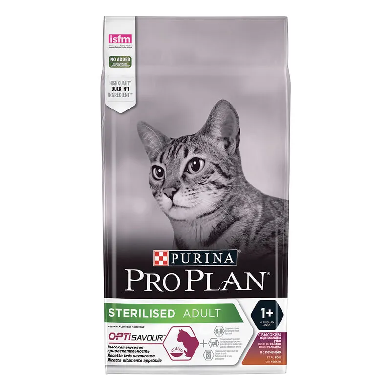 Pro plan cat sterilized anatra e fegato 1,5 kg