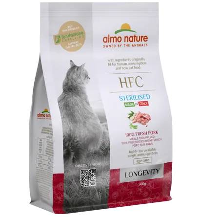 Hfc cat longevity sterilizzato maiale 300 gr