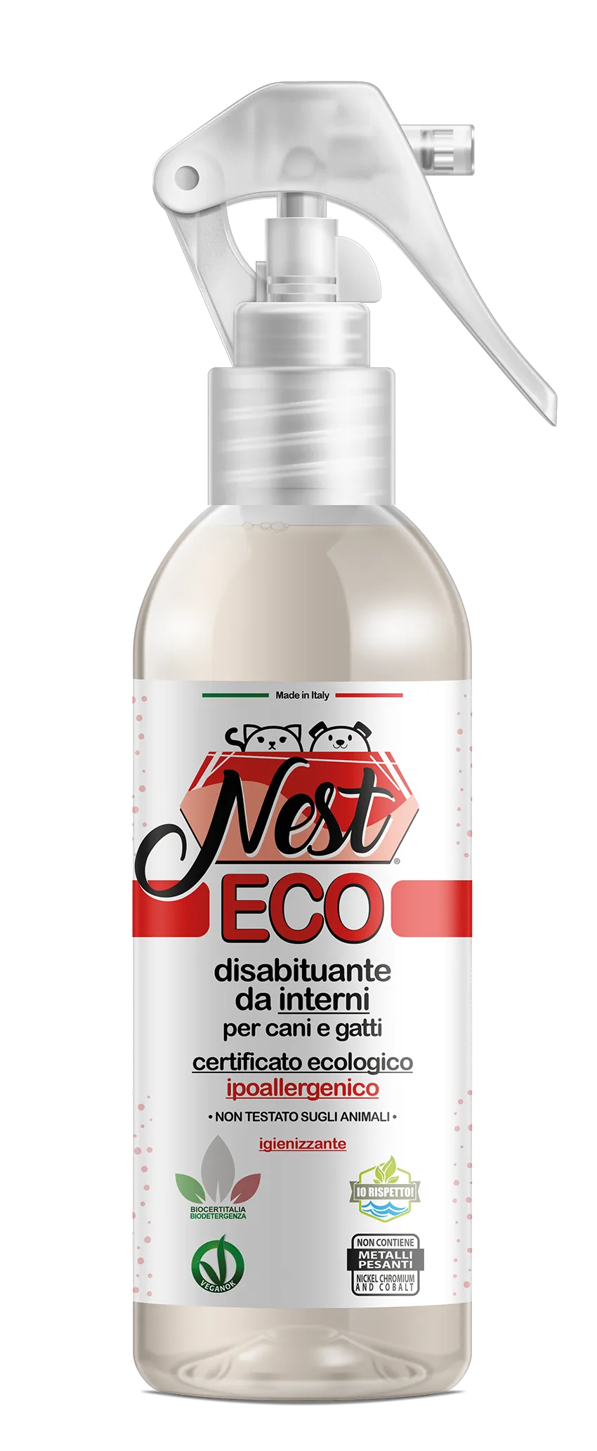 Nest eco disabituante per interni cane e gatto 250 ml