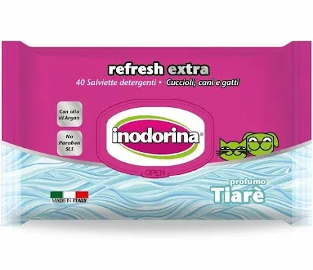 Salviette inodorina fiori di tiarè 40 pz