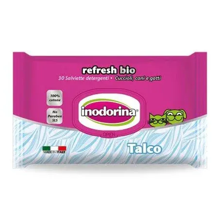 Salviette inodorina bio talco 30 pz