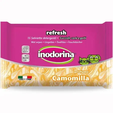 Salviette inodorina camomilla 15 pz