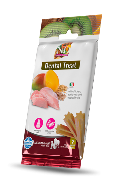Nd dog snack tropical pollo adult medio maxi 110 gr
